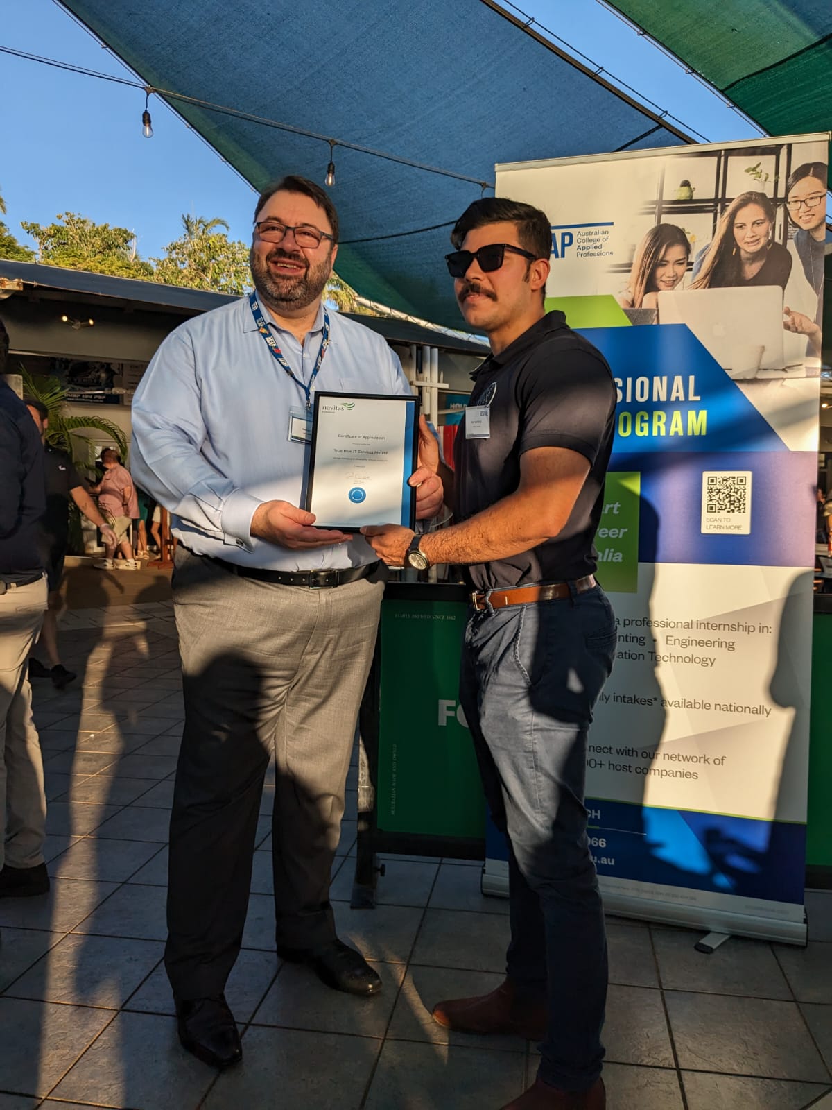 Rifat Mahmud receiving the ACAP award 2024